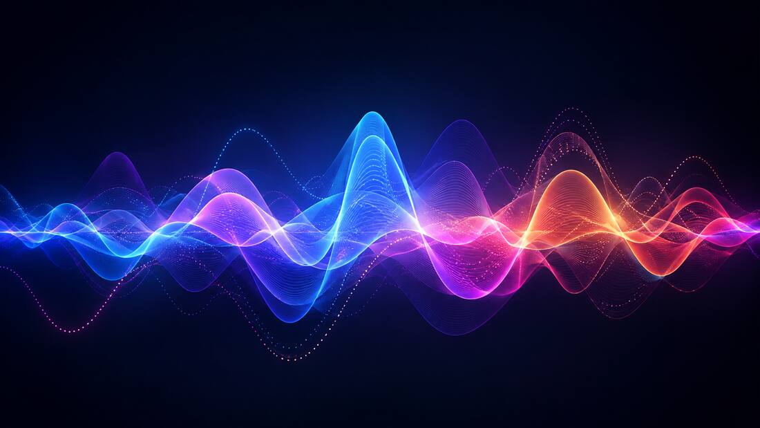 Audio waveform representing live meeting practice